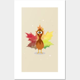 Thanksgiving Tribal Turkey Woodland Nursery Posters and Art